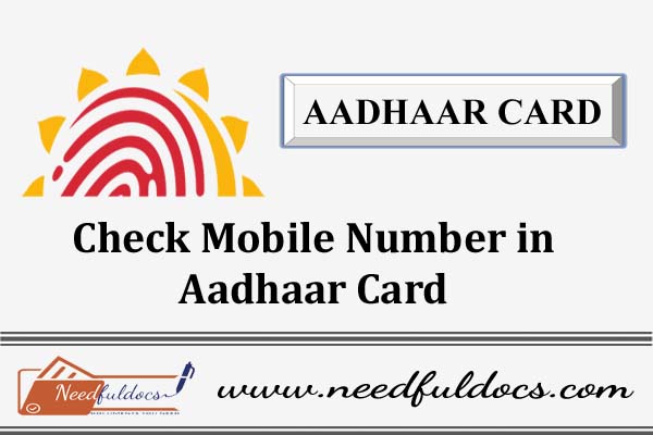 Check Mobile Number No Aadhaar UIDAI Check Mobile Aadhaar