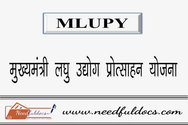 MLUPY Loan Scheme Online Apply Rajasthan
