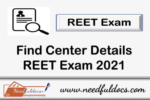 Find Center Details Reet Exam